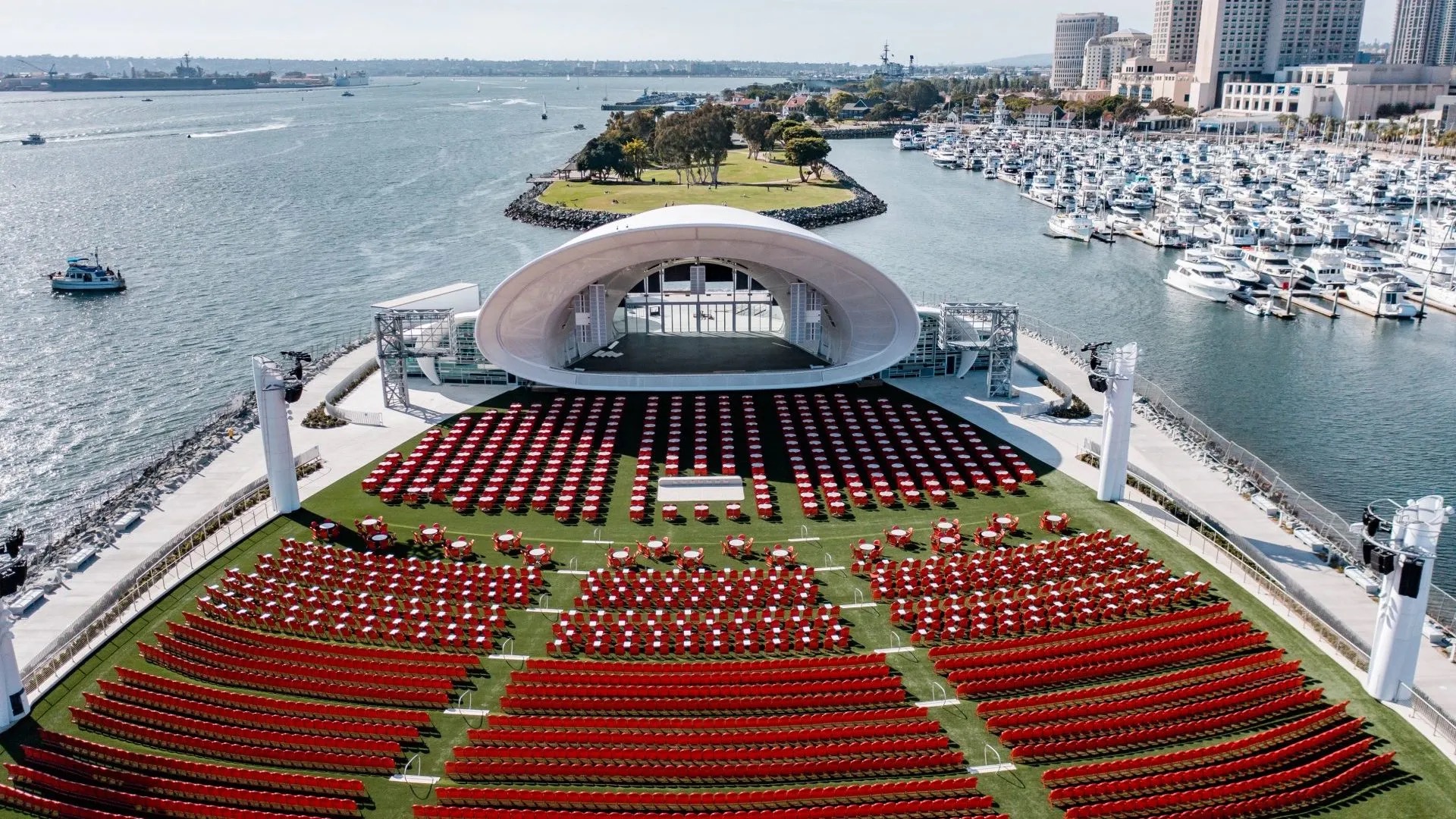 Rady Shell at Jacobs Park — outdoor amphitheater on the San Diego waterfront