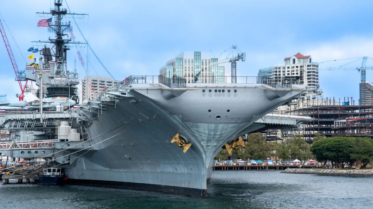 USS Midway Museum — aircraft carrier docked at Navy Pier San Diego